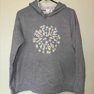 Vans Gray Graphic Hoodie Size M